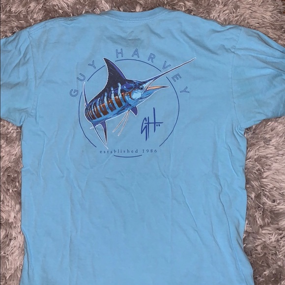 Blue guy Harvey shirt - Picture 2 of 3